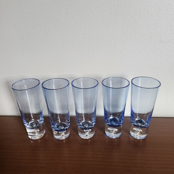 Vintage shot glass set of 5 - Picture 2 of 3